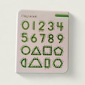 Magnatab Number & Shape Magnetic Educational Learning Board Toy With Stylus